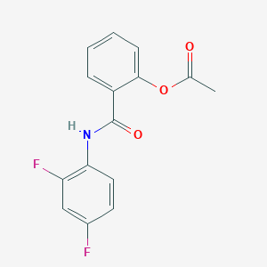 2-[(2,4-Difluorophenyl)carbamoyl]phenyl acetate