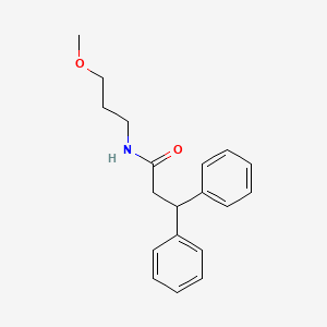 molecular formula C19H23NO2 B11018384 N-(3-methoxypropyl)-3,3-diphenylpropanamide 