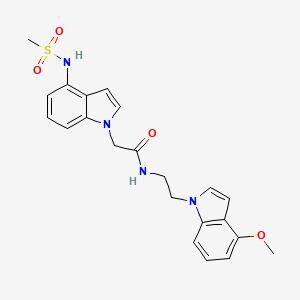 N-[2-(4-methoxy-1H-indol-1-yl)ethyl]-2-{4-[(methylsulfonyl)amino]-1H-indol-1-yl}acetamide