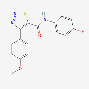 N-(4-fluorophenyl)-4-(4-methoxyphenyl)-1,2,3-thiadiazole-5-carboxamide