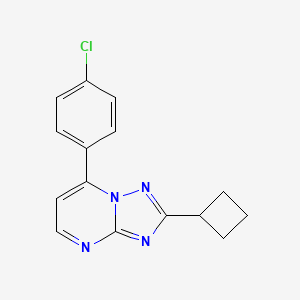 7-(4-Chlorophenyl)-2-cyclobutyl[1,2,4]triazolo[1,5-a]pyrimidine