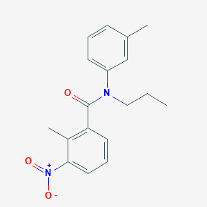 2-methyl-N-(3-methylphenyl)-3-nitro-N-propylbenzamide