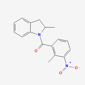 (2-methyl-2,3-dihydro-1H-indol-1-yl)(2-methyl-3-nitrophenyl)methanone