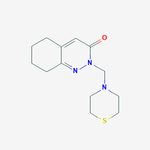 molecular formula C13H19N3OS B11018491 2-(thiomorpholin-4-ylmethyl)-5,6,7,8-tetrahydrocinnolin-3(2H)-one 