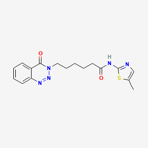 N-(5-methyl-1,3-thiazol-2-yl)-6-(4-oxo-1,2,3-benzotriazin-3(4H)-yl)hexanamide