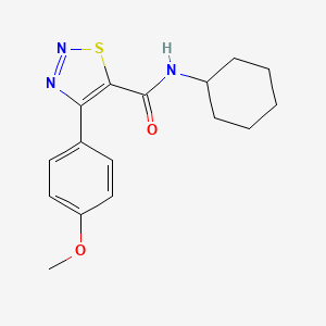 N-cyclohexyl-4-(4-methoxyphenyl)-1,2,3-thiadiazole-5-carboxamide