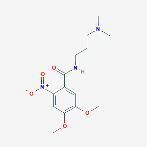 N-[3-(dimethylamino)propyl]-4,5-dimethoxy-2-nitrobenzamide