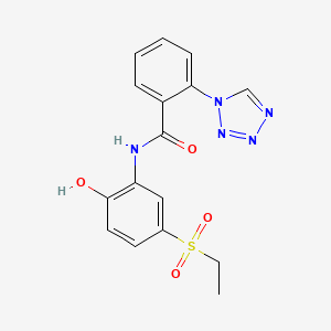 N-[5-(ethylsulfonyl)-2-hydroxyphenyl]-2-(1H-tetrazol-1-yl)benzamide