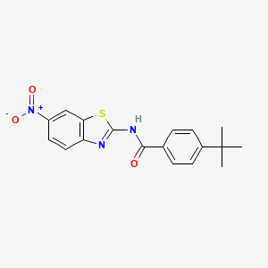 4-tert-butyl-N-(6-nitro-1,3-benzothiazol-2-yl)benzamide