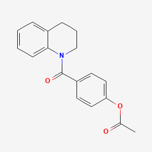 4-(3,4-dihydroquinolin-1(2H)-ylcarbonyl)phenyl acetate