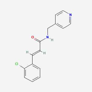 molecular formula C15H13ClN2O B11018709 (2E)-3-(2-chlorophenyl)-N-(pyridin-4-ylmethyl)prop-2-enamide 