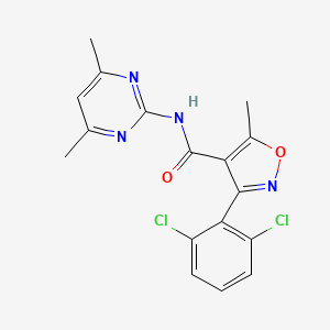 3-(2,6-dichlorophenyl)-N-(4,6-dimethylpyrimidin-2-yl)-5-methyl-1,2-oxazole-4-carboxamide