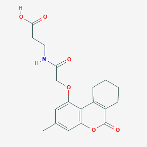 N-{[(3-methyl-6-oxo-7,8,9,10-tetrahydro-6H-benzo[c]chromen-1-yl)oxy]acetyl}-beta-alanine