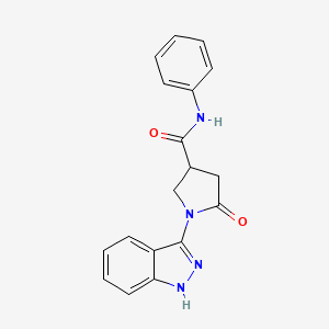 1-(1H-indazol-3-yl)-5-oxo-N-phenylpyrrolidine-3-carboxamide