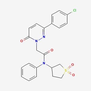 2-[3-(4-chlorophenyl)-6-oxopyridazin-1(6H)-yl]-N-(1,1-dioxidotetrahydrothiophen-3-yl)-N-phenylacetamide