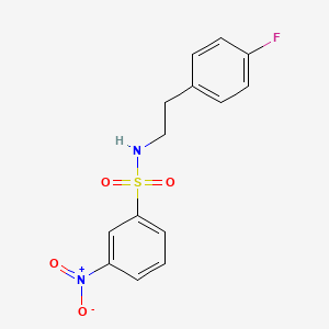 N-[2-(4-fluorophenyl)ethyl]-3-nitrobenzenesulfonamide