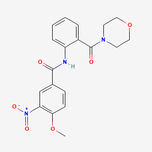 4-methoxy-N-[2-(morpholin-4-ylcarbonyl)phenyl]-3-nitrobenzamide