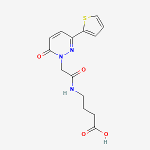 4-({[6-oxo-3-(thiophen-2-yl)pyridazin-1(6H)-yl]acetyl}amino)butanoic acid