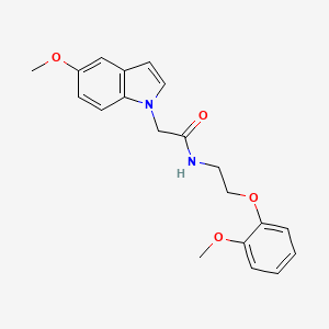 molecular formula C20H22N2O4 B11018884 2-(5-methoxy-1H-indol-1-yl)-N-[2-(2-methoxyphenoxy)ethyl]acetamide 