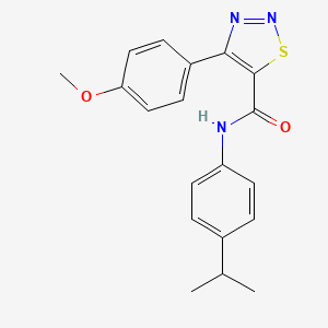 4-(4-methoxyphenyl)-N-[4-(propan-2-yl)phenyl]-1,2,3-thiadiazole-5-carboxamide