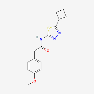 N-(5-cyclobutyl-1,3,4-thiadiazol-2-yl)-2-(4-methoxyphenyl)acetamide