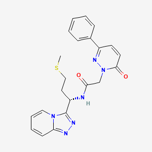 N-[(1S)-3-(methylsulfanyl)-1-([1,2,4]triazolo[4,3-a]pyridin-3-yl)propyl]-2-(6-oxo-3-phenylpyridazin-1(6H)-yl)acetamide