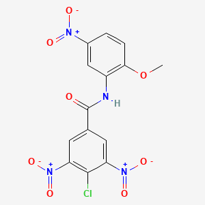 4-chloro-N-(2-methoxy-5-nitrophenyl)-3,5-dinitrobenzamide