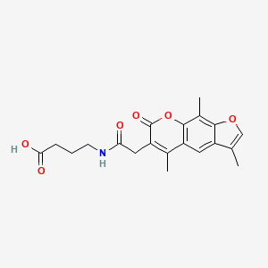 4-{[(3,5,9-trimethyl-7-oxo-7H-furo[3,2-g]chromen-6-yl)acetyl]amino}butanoic acid