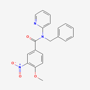 N-benzyl-4-methoxy-3-nitro-N-(pyridin-2-yl)benzamide