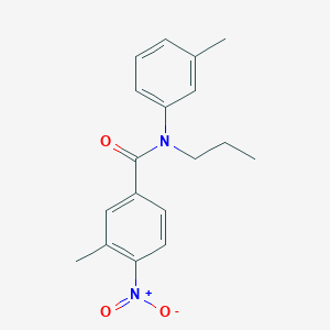 3-methyl-N-(3-methylphenyl)-4-nitro-N-propylbenzamide