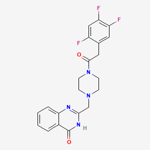 2-({4-[(2,4,5-trifluorophenyl)acetyl]piperazin-1-yl}methyl)quinazolin-4(3H)-one