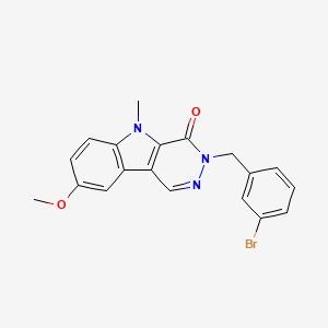 3-(3-bromobenzyl)-8-methoxy-5-methyl-3,5-dihydro-4H-pyridazino[4,5-b]indol-4-one