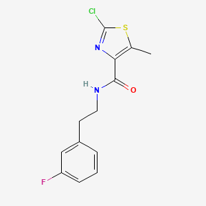 molecular formula C13H12ClFN2OS B11019074 2-chloro-N-[2-(3-fluorophenyl)ethyl]-5-methyl-1,3-thiazole-4-carboxamide 