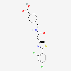 trans-4-[({[2-(2,4-Dichlorophenyl)-1,3-thiazol-4-yl]acetyl}amino)methyl]cyclohexanecarboxylic acid