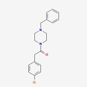 molecular formula C19H21BrN2O B11019143 1-(4-Benzylpiperazin-1-yl)-2-(4-bromophenyl)ethanone 