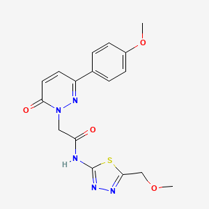 N-[(2E)-5-(methoxymethyl)-1,3,4-thiadiazol-2(3H)-ylidene]-2-[3-(4-methoxyphenyl)-6-oxopyridazin-1(6H)-yl]acetamide