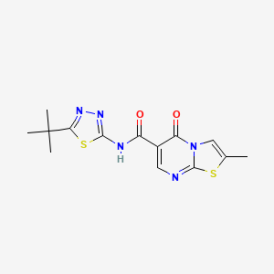 N-(5-(tert-butyl)-1,3,4-thiadiazol-2-yl)-2-methyl-5-oxo-5H-thiazolo[3,2-a]pyrimidine-6-carboxamide