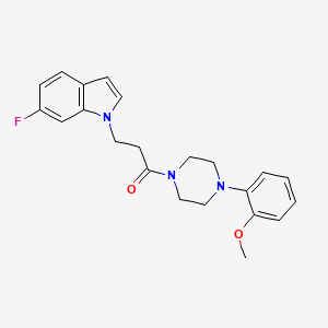 3-(6-fluoro-1H-indol-1-yl)-1-[4-(2-methoxyphenyl)piperazin-1-yl]propan-1-one