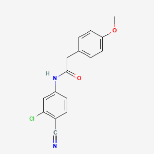 molecular formula C16H13ClN2O2 B11019296 N-(3-chloro-4-cyanophenyl)-2-(4-methoxyphenyl)acetamide 