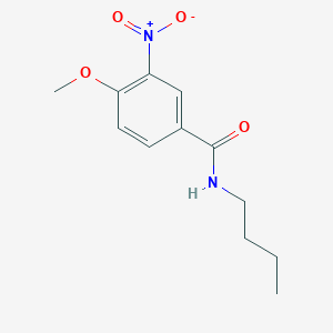 molecular formula C12H16N2O4 B11019299 N-butyl-4-methoxy-3-nitrobenzamide 