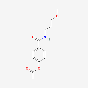 4-[(3-Methoxypropyl)carbamoyl]phenyl acetate