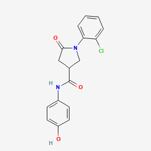 1-(2-chlorophenyl)-N-(4-hydroxyphenyl)-5-oxopyrrolidine-3-carboxamide