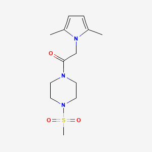 2-(2,5-dimethyl-1H-pyrrol-1-yl)-1-[4-(methylsulfonyl)piperazin-1-yl]ethanone