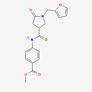 Methyl 4-({[1-(furan-2-ylmethyl)-5-oxopyrrolidin-3-yl]carbonyl}amino)benzoate