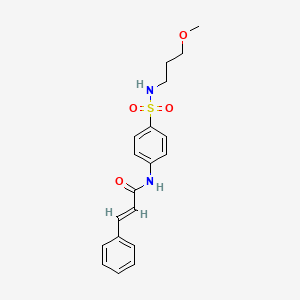 (2E)-N-{4-[(3-methoxypropyl)sulfamoyl]phenyl}-3-phenylprop-2-enamide