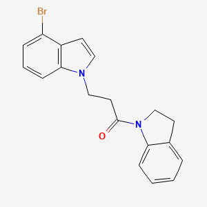 3-(4-bromo-1H-indol-1-yl)-1-(2,3-dihydro-1H-indol-1-yl)propan-1-one