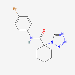 N-(4-bromophenyl)-1-(1H-tetrazol-1-yl)cyclohexanecarboxamide