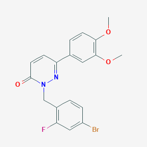 2-(4-bromo-2-fluorobenzyl)-6-(3,4-dimethoxyphenyl)pyridazin-3(2H)-one