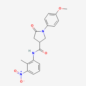 1-(4-methoxyphenyl)-N-(2-methyl-3-nitrophenyl)-5-oxopyrrolidine-3-carboxamide