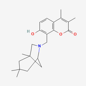 7-hydroxy-3,4-dimethyl-8-[(1,3,3-trimethyl-6-azabicyclo[3.2.1]oct-6-yl)methyl]-2H-chromen-2-one